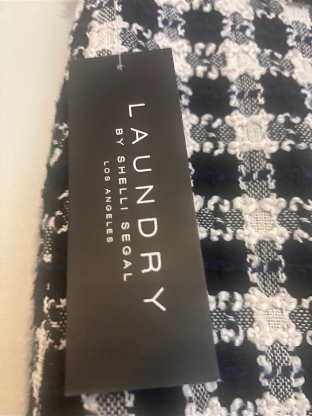 Laundry By Shelli Segal Black and White Tweed Button-Front Mini Skirt - Picture 8 of 9